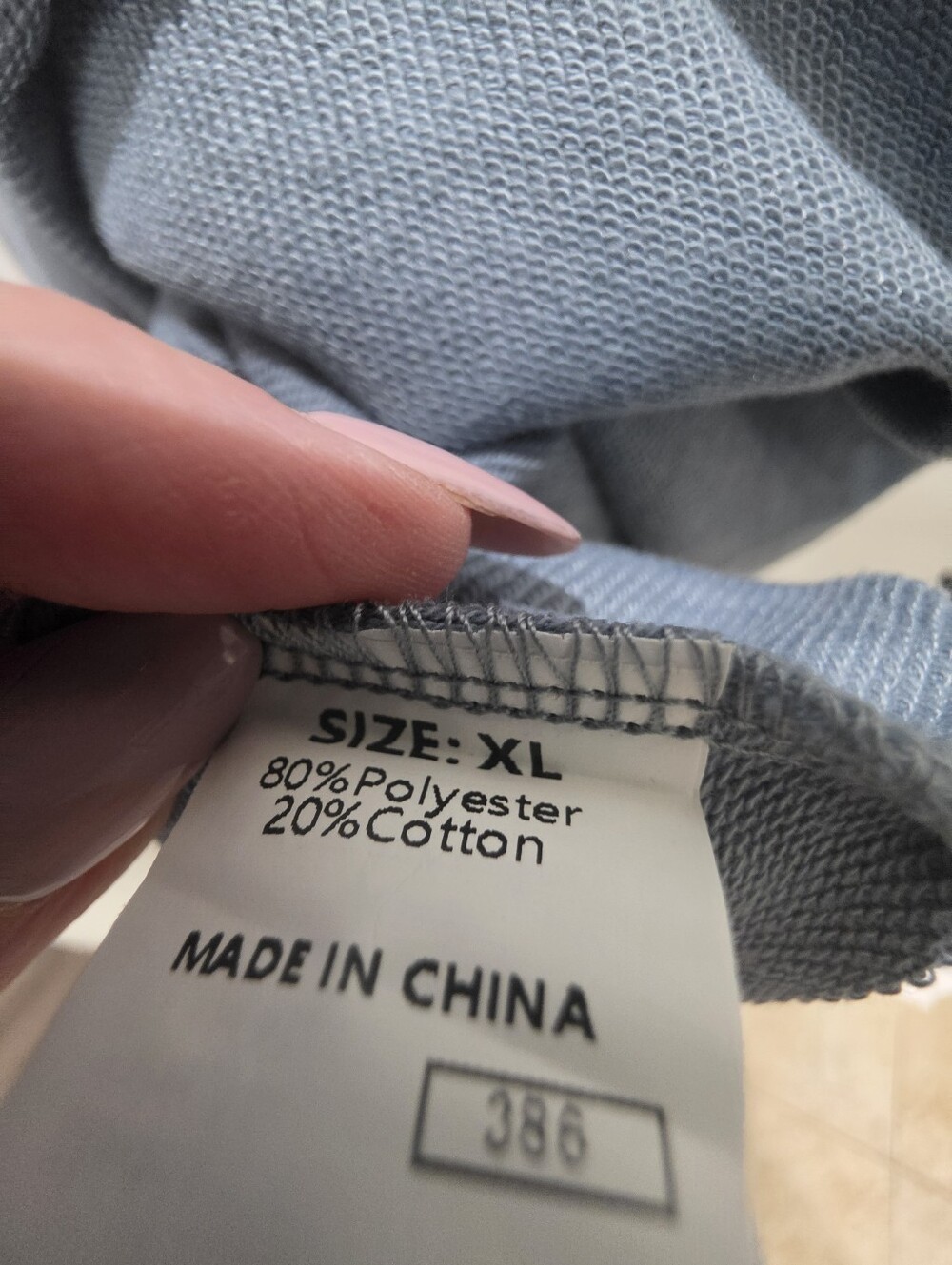 Source Unknown Light Blue Ruffle-Hem Tunic - Picture 4 of 6